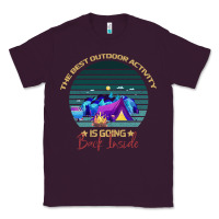 Plum camping The Best Outdoor Activity Is Going Back Inside Classic Tee - Bettercallsaul