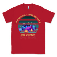 Red camping The Best Outdoor Activity Is Going Back Inside Classic Tee - Bettercallsaul