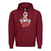 Burgundy loner rebel Zipper Hoodie - tuanDangUi