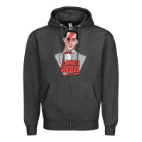 Charcoal Heather loner rebel Zipper Hoodie - tuanDangUi