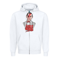 White loner rebel Zipper Hoodie - tuanDangUi