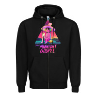 Black midnight gospel t shirt Zipper Hoodie - tuanDangUi