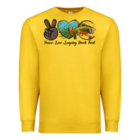 Lemon Peace Love Leaping Brook Trout Premium Sweatshirt - LillyAllenDesigns