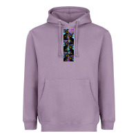 Lavender Black Cat Halloween Heavyweight Hoodie - LillyAllenDesigns