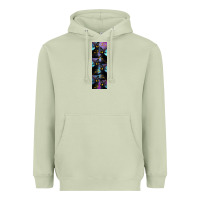 Matcha Black Cat Halloween Heavyweight Hoodie - LillyAllenDesigns