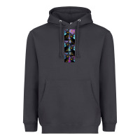 Smoke Black Cat Halloween Heavyweight Hoodie - LillyAllenDesigns