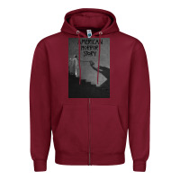 Burgundy American horror story series 2011-2022 Zipper Hoodie - tuanDangUi