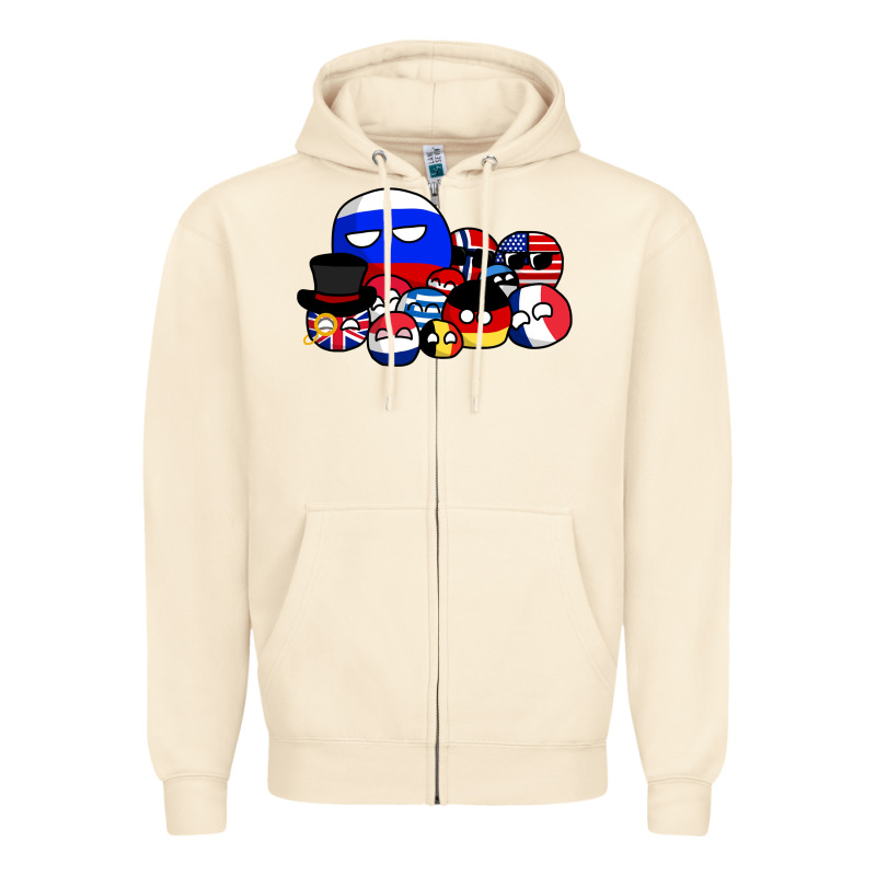 Countryballs Pullover Zipper Hoodie by tuanDangUi | Teevron