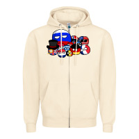 Sandshell countryballs pullover Zipper Hoodie - tuanDangUi