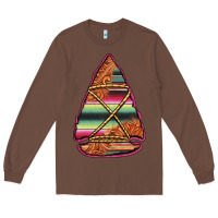 Chestnut serape tooled leather arrowhead Long Sleeve Tee - Jasminsmagicworld