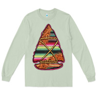 Matcha serape tooled leather arrowhead Long Sleeve Tee - Jasminsmagicworld