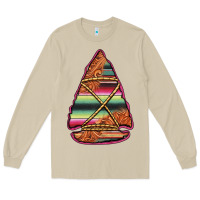 Mushroom serape tooled leather arrowhead Long Sleeve Tee - Jasminsmagicworld