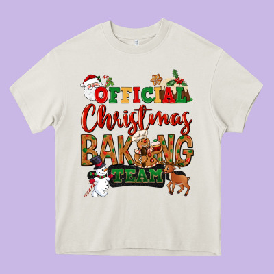 Official Christmas Baking Team Heavy Core Tee Designed By Nancycooperartshop