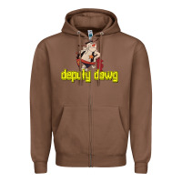 Deputy Dawg Morning Cartoons Zipper Hoodie | Teevron