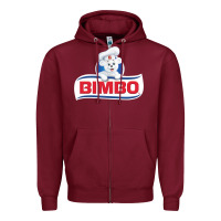 Burgundy bimbo bread retro fan t shirt Zipper Hoodie - tuanDangUi