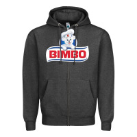 Charcoal Heather bimbo bread retro fan t shirt Zipper Hoodie - tuanDangUi
