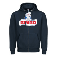 Navy bimbo bread retro fan t shirt Zipper Hoodie - tuanDangUi
