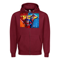 Burgundy henry danger all grown up Zipper Hoodie - tuanDangUi