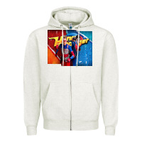 Oatmeal Heather henry danger all grown up Zipper Hoodie - tuanDangUi
