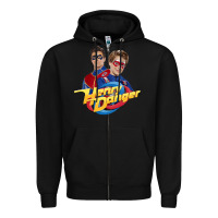 Black henry danger and captain man Zipper Hoodie - tuanDangUi