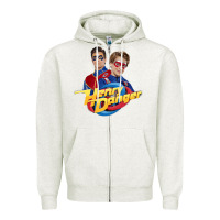 Oatmeal Heather henry danger and captain man Zipper Hoodie - tuanDangUi