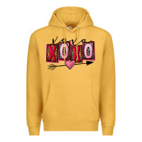 Mustard Xoxo Love Premium Hoodie - FaDigitalArtStudio