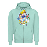 Seafoam saban moon Zipper Hoodie - tuanDangUi