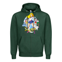 Saban Moon Zipper Hoodie | Teevron