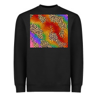 Black Pride rainbow leopard design Heavyweight Sweatshirt - FaDigitalArtStudio