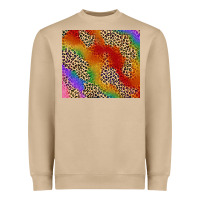 Mushroom Pride rainbow leopard design Heavyweight Sweatshirt - FaDigitalArtStudio