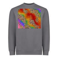 Pride Rainbow Leopard Design Heavyweight Sweatshirt | Teevron