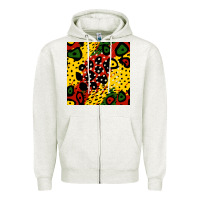 Oatmeal Heather african colors pattern Zipper Hoodie - BundleAndBundleShop