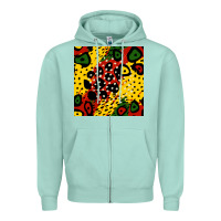 Seafoam african colors pattern Zipper Hoodie - BundleAndBundleShop