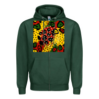 Sports Green african colors pattern Zipper Hoodie - BundleAndBundleShop