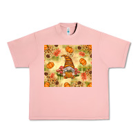 Salmon Fall Pumpkins and Gnome with Leopard Urban Heavy Tee - texasbilliewilder