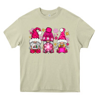 Mossy Pink Christmas winter gnomes Heavy Core Tee - NancyCooperArtShop