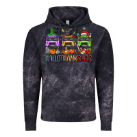 Cloud Black hallothanksmas school bus Vintage Hoodie - texasbilliewilder