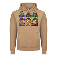 Vintage Coffee hallothanksmas school bus Vintage Hoodie - texasbilliewilder