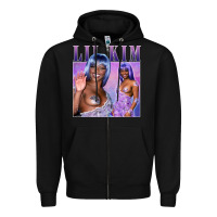 Black lil kim Zipper Hoodie - tuanDangUi
