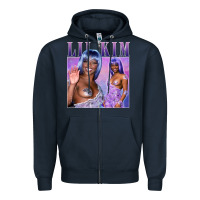 Navy lil kim Zipper Hoodie - tuanDangUi