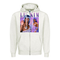 Oatmeal Heather lil kim Zipper Hoodie - tuanDangUi