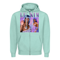 Seafoam lil kim Zipper Hoodie - tuanDangUi