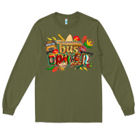 Army Green cinco de mayo bus driver Long Sleeve Tee - CowGirlArtShop