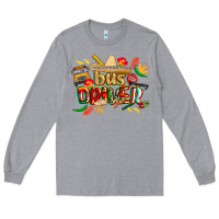 Heather Grey cinco de mayo bus driver Long Sleeve Tee - CowGirlArtShop