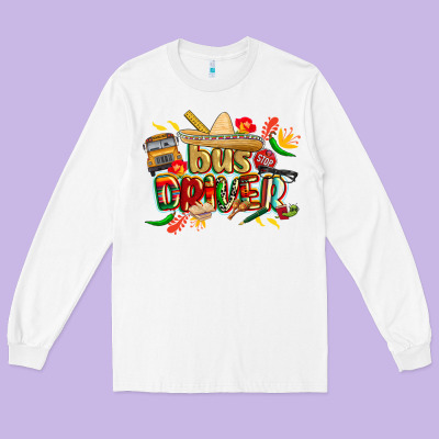 Cinco De Mayo Bus Driver Long Sleeve Tee Designed By Cowgirlartshop