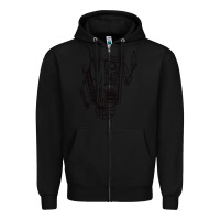 Black b&w claptrap   borderlands Zipper Hoodie - tuanDangUi