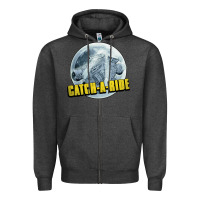 Charcoal Heather catch a ride to the moon and back Zipper Hoodie - tuanDangUi