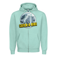 Seafoam catch a ride to the moon and back Zipper Hoodie - tuanDangUi