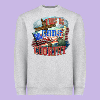 This Is Gods Country Heavyweight Sweatshirt Designed By Fadigitalartstudio
