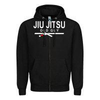 Black Jiu Jitsu Old Guy Zipper Hoodie - tuanDangUi